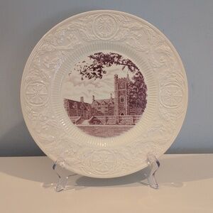 Vintage Wedgewood Duke University Mulbery Crowell Dormitory Centennial Plate